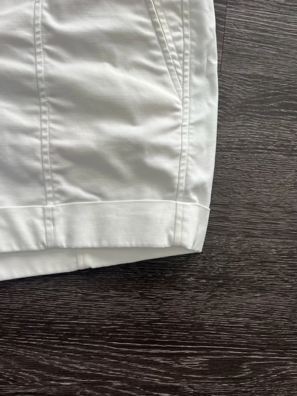 Vince White High-Waisted Tailored Shorts